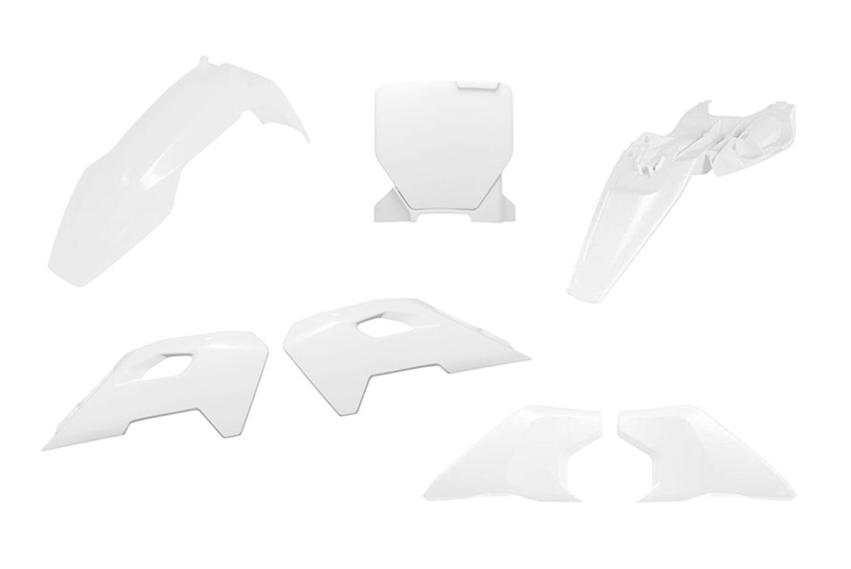 RACETECH (RTECH) KOMPLET PLASTIKÓW HUSQVARNA TC 65 '24-'25 KOLOR BIAŁY