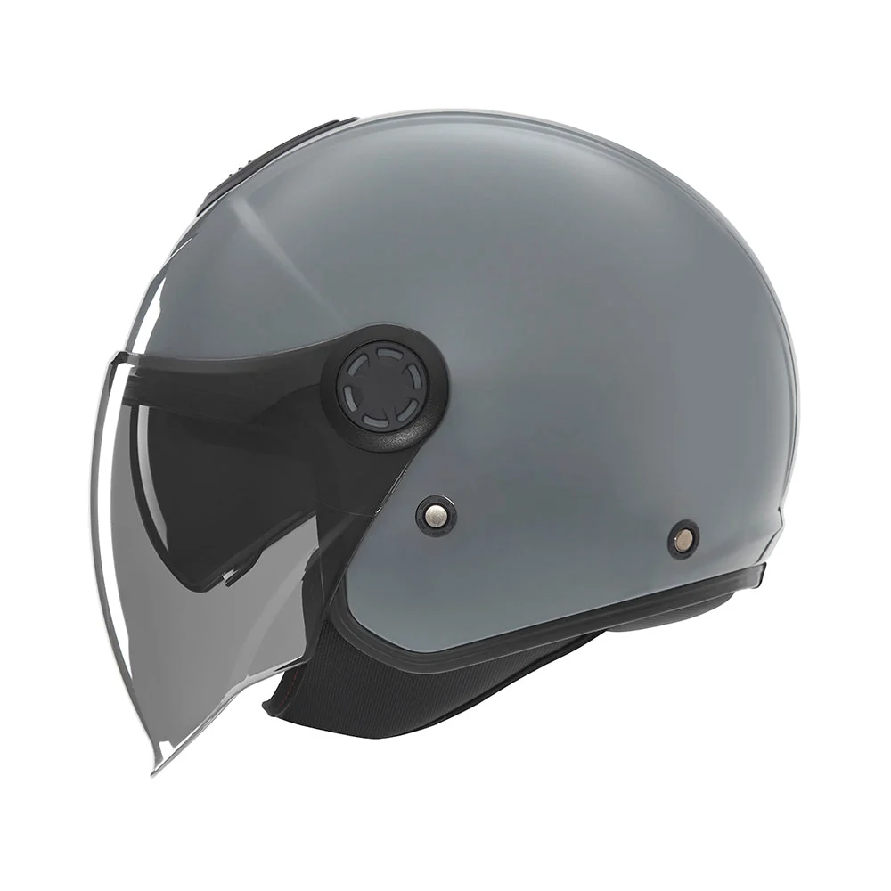 NOX KASK OTWARTY JET Z BLENDĄ N182 SOLID KOLOR SZARY POŁYSK