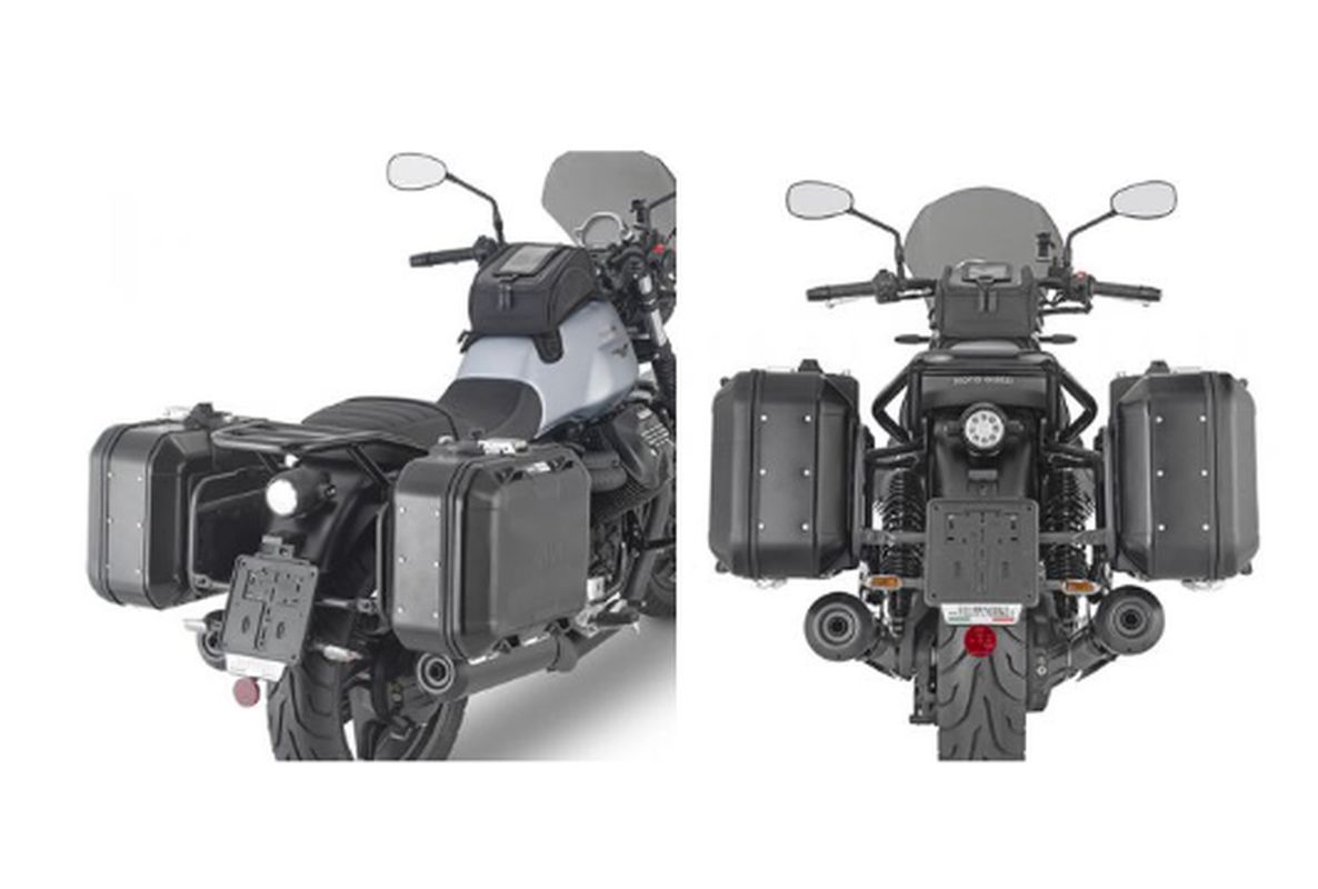 KAPPA STELAŻ KUFRÓW BOCZNYCH MONOKEY MOTO GUZZI V7 STONE '21-'25 - RÓWNIEŻ POD KUFRY MONOKEY KMS K'MISSION ALU