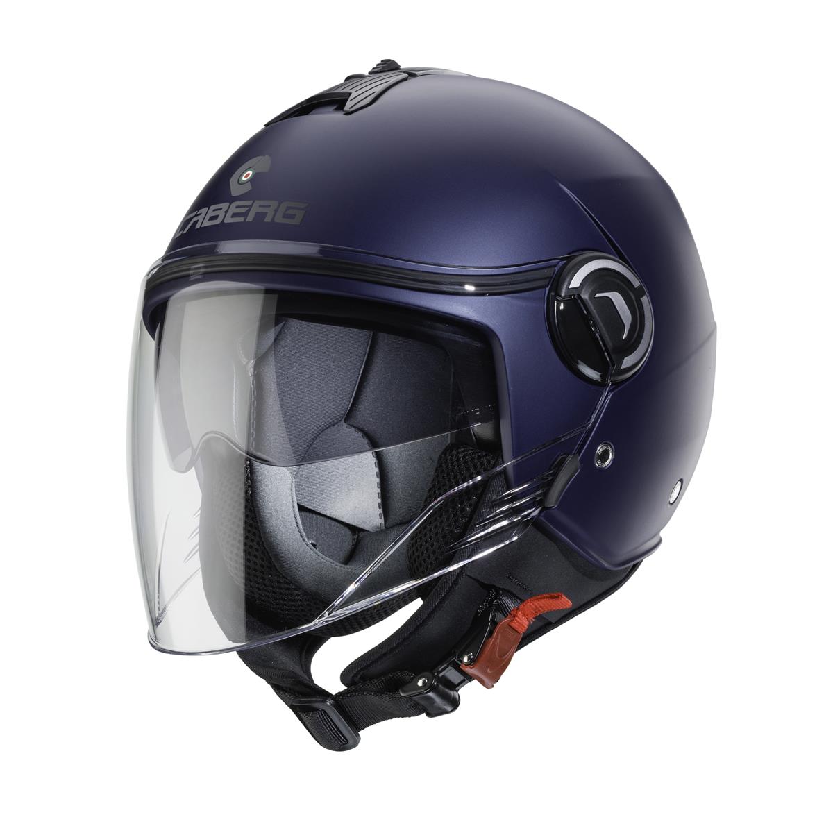 CABERG KASK OTWARTY JET Z BLENDĄ MODEL RIVIERA V4X SOLID KOLOR NIEBIESKI MAT - YAMAHA