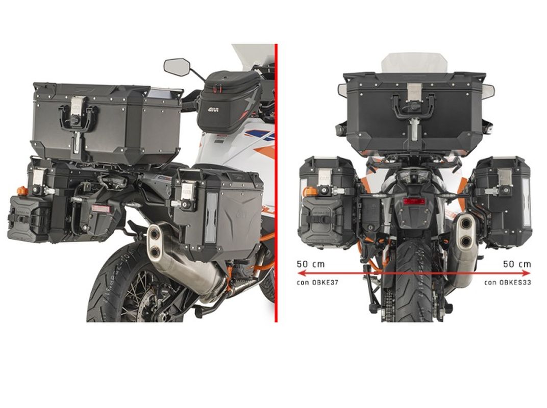 KAPPA STELAŻ KUFRÓW BOCZNYCH MONOKEY CAM SIDE KTM 1290 SUPER ADVENTURE R / S '21-'25 - POD KUFRY KVG K'VOYAGER ALU - PRAWY KVGS3