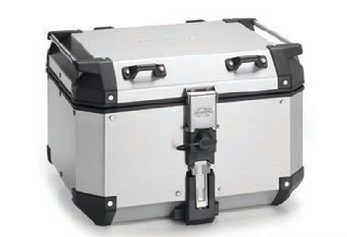 KAPPA KUFER CENTRALNY 48L MONOKEY KVG480A K'VOYAGER ALUMINIOWY KOLOR SREBRNY