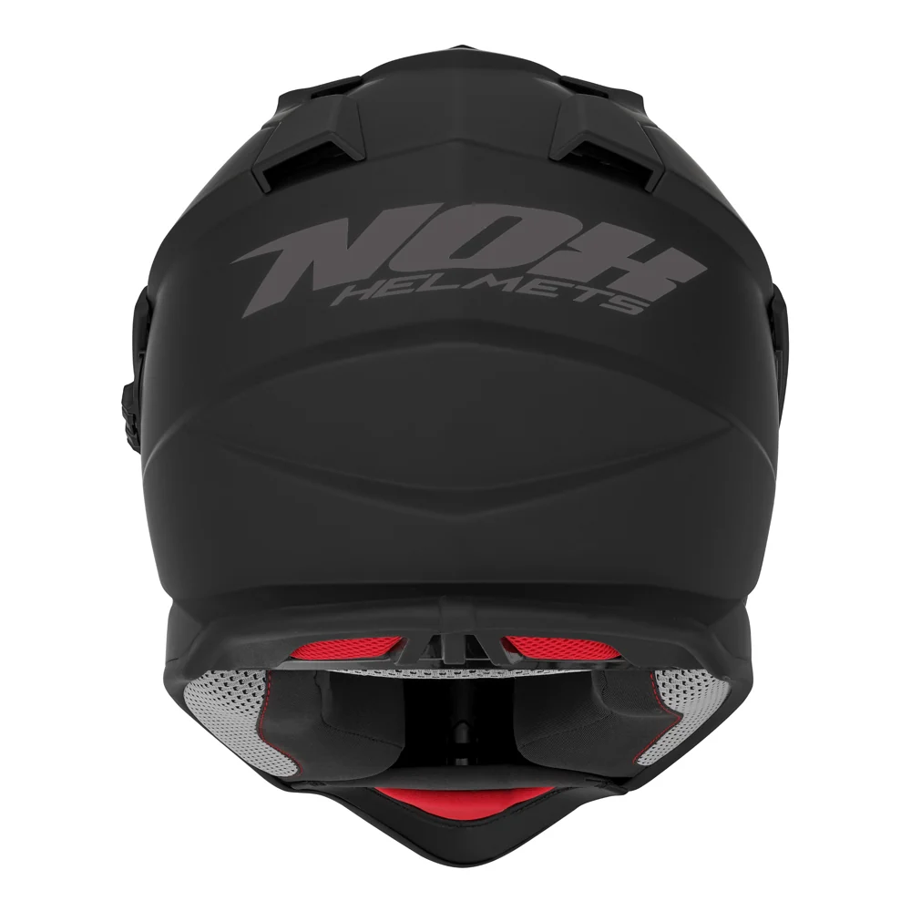 NOX KASK OFFROAD / TRAIL DUOSPORT (DUAL) N312 SOLID Z SZYBKĄ I BLENDĄ KOLOR CZARNY MAT