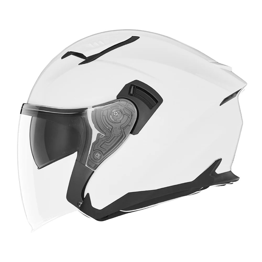 NOX KASK OTWARTY JET Z BLENDĄ N130 SOLID KOLOR BIAŁY POŁYSK