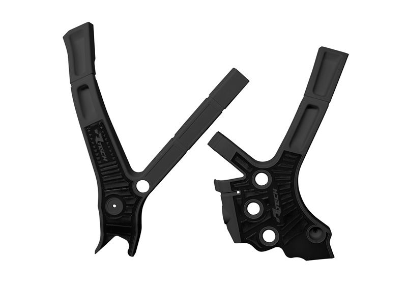RACETECH (RTECH) OSŁONY RAMY (KOMPLET) BI-MATERIAL SUPER GRIP YAMAHA YZ 125 / 250 '05-'24, FANTIC XE / XX 125 / 250 / 300 '21-'2