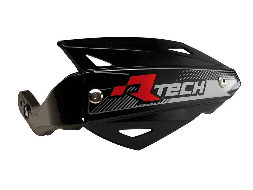 RACETECH (RTECH) OSŁONY RĄK (HANDBARY) VERTIGO ATV KOLOR CZARNY (Z 3 RODZAJAMI MOCOWAŃ DO KIEROWNICY)