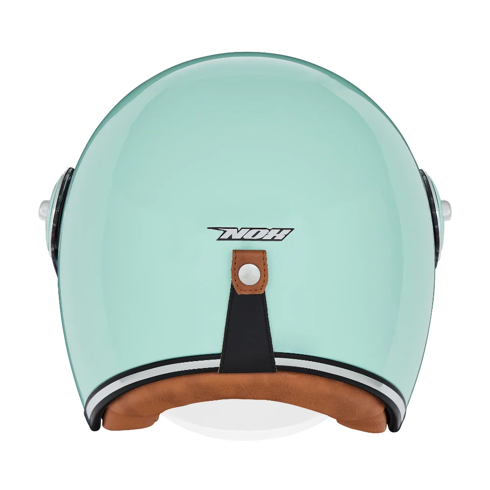 NOX PREMIUM KASK OTWARTY JET HERITAGE SOLID KOLOR MIĘTOWY
