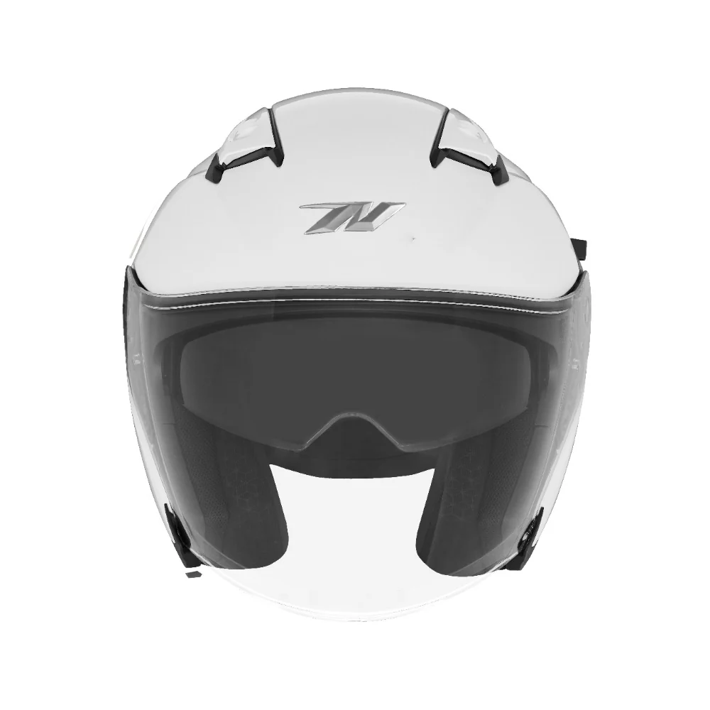 NOX KASK OTWARTY JET Z BLENDĄ N130 SOLID KOLOR BIAŁY POŁYSK