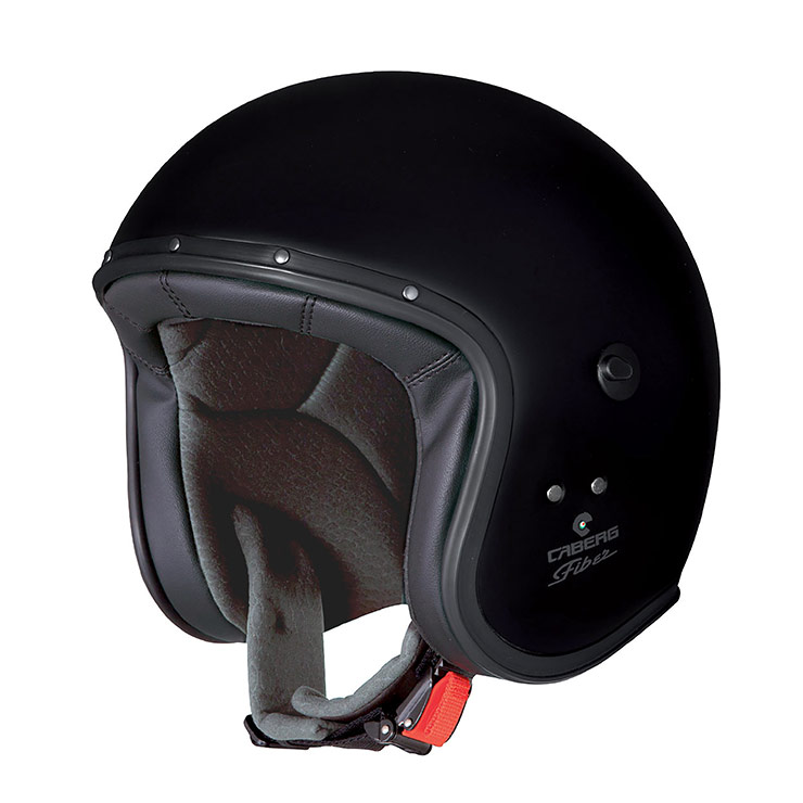 CABERG KASK OTWARTY JET MODEL FREERIDE X SOLID KOLOR CZARNY MAT (WIZJER Z ZESTAWIE)
