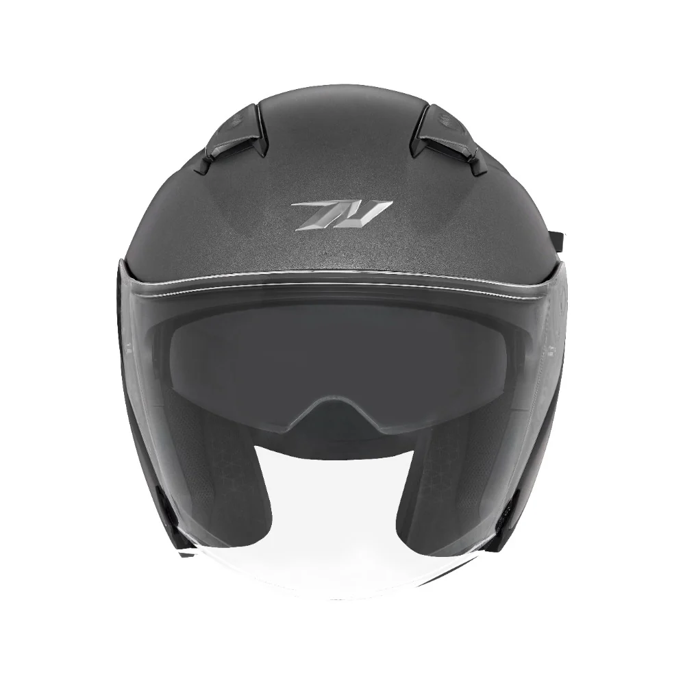 NOX KASK OTWARTY JET Z BLENDĄ N130 SOLID KOLOR TYTANOWY MAT
