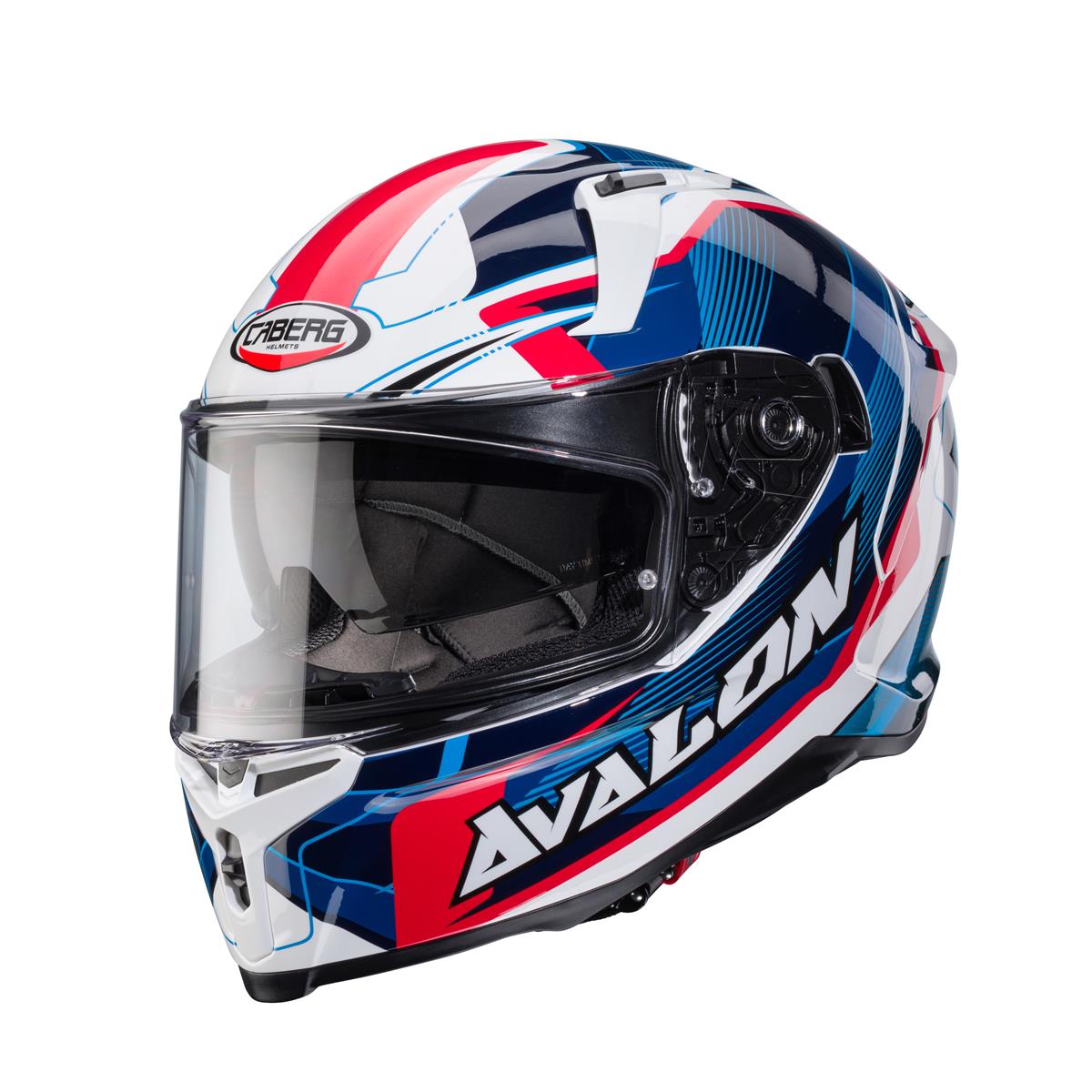 CABERG PROMOCJA KASK INTEGRALNY AVALON X OPTIC KOLOR BIAŁY/NIEBIESKI/CZERWONY