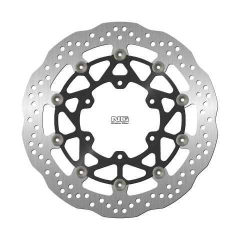 NG TARCZA HAMULCOWA PRZÓD SUZUKI GSXR ABS 1000 '17-19 (320X102X5,0MM) (6X8,5MM) WAVE PŁYWAJĄCA (ŚRODEK ALUMINIOWY)