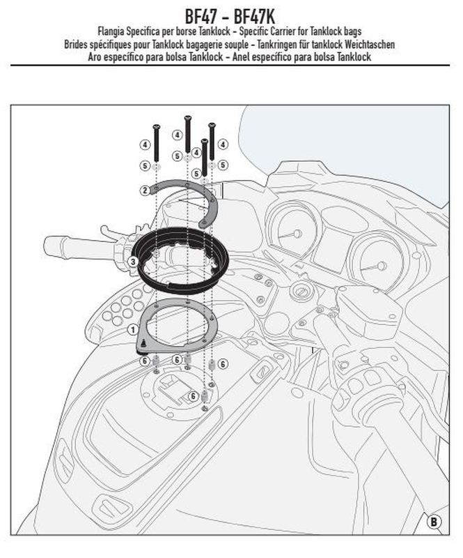 KAPPA MOCOWANIE TANKLOCK BMW R 1200RT (05-13)