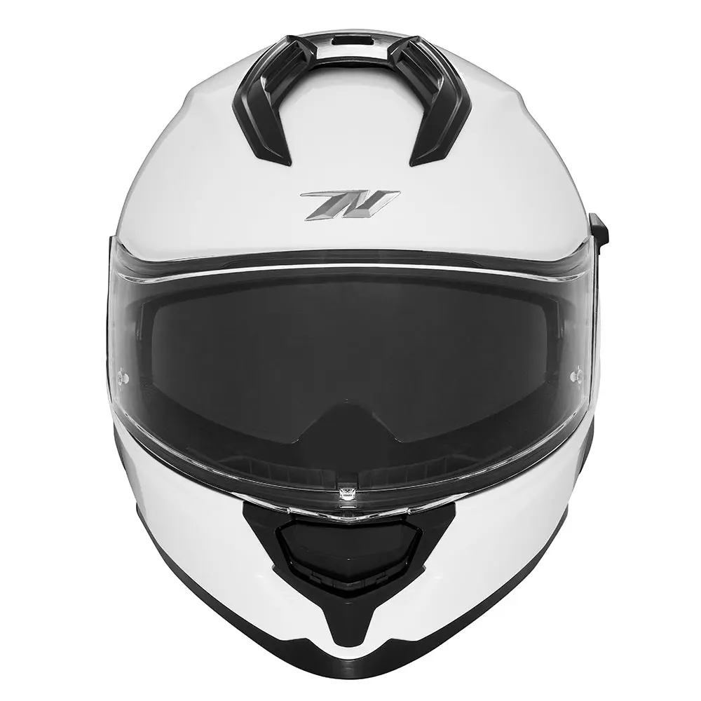 NOX KASK INTEGRALNY (FULL FACE) Z BLENDĄ N304S SOLID KOLOR BIAŁY POŁYSK