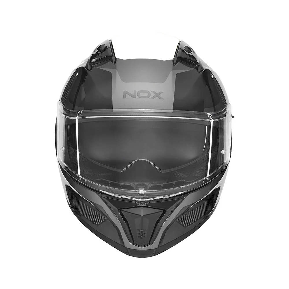 NOX WYPRZEDAŻ KASK INTEGRALNY (FULL FACE) Z BLENDĄ N402 MENTOR KOLOR CZARNY/BIAŁY