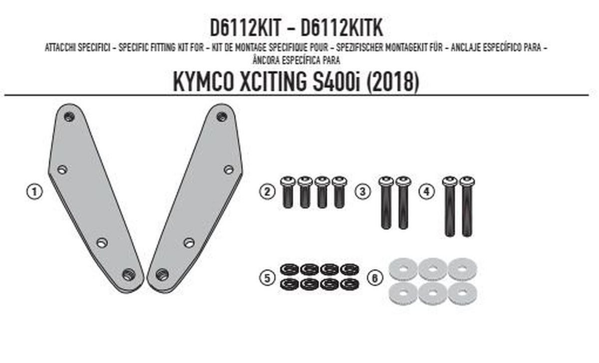 KAPPA MOCOWANIE SZYBY KD6104ST KYMCO XCITING S400I '18-'24