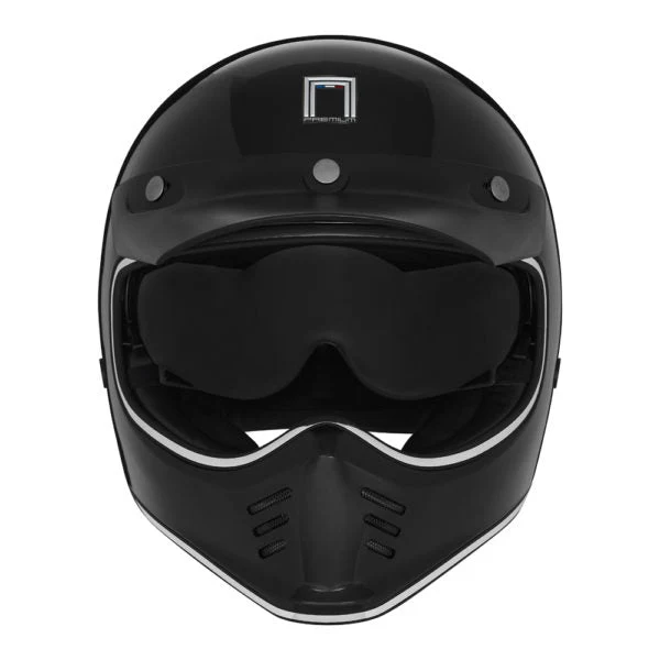 NOX PREMIUM KASK INTEGRALNY (FULL FACE) SEVENTY II SOLID KOLOR CZARNY POŁYSK