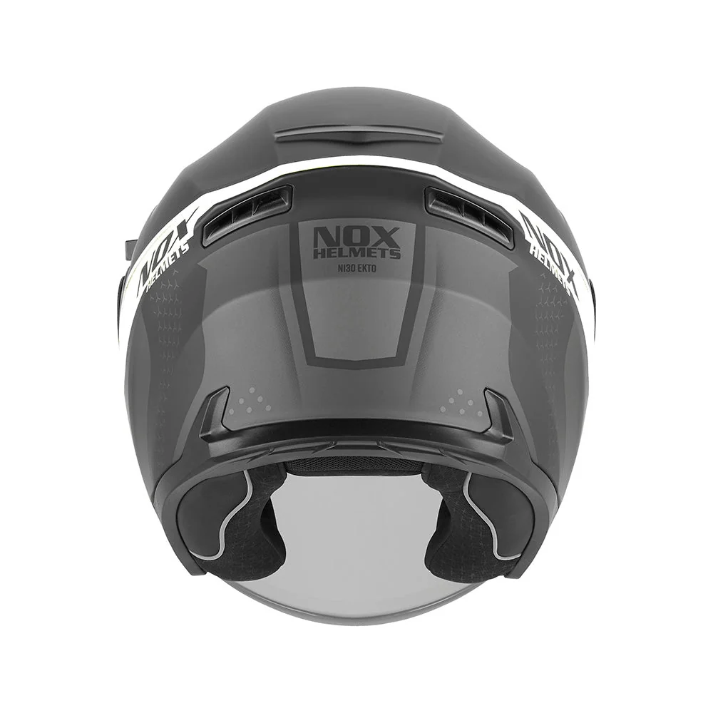 NOX WYPRZEDAŻ WYPRZEDAZ KASK OTWARTY JET Z BLENDĄ N130 EKTO KOLOR BIAŁY/CZARNY MAT