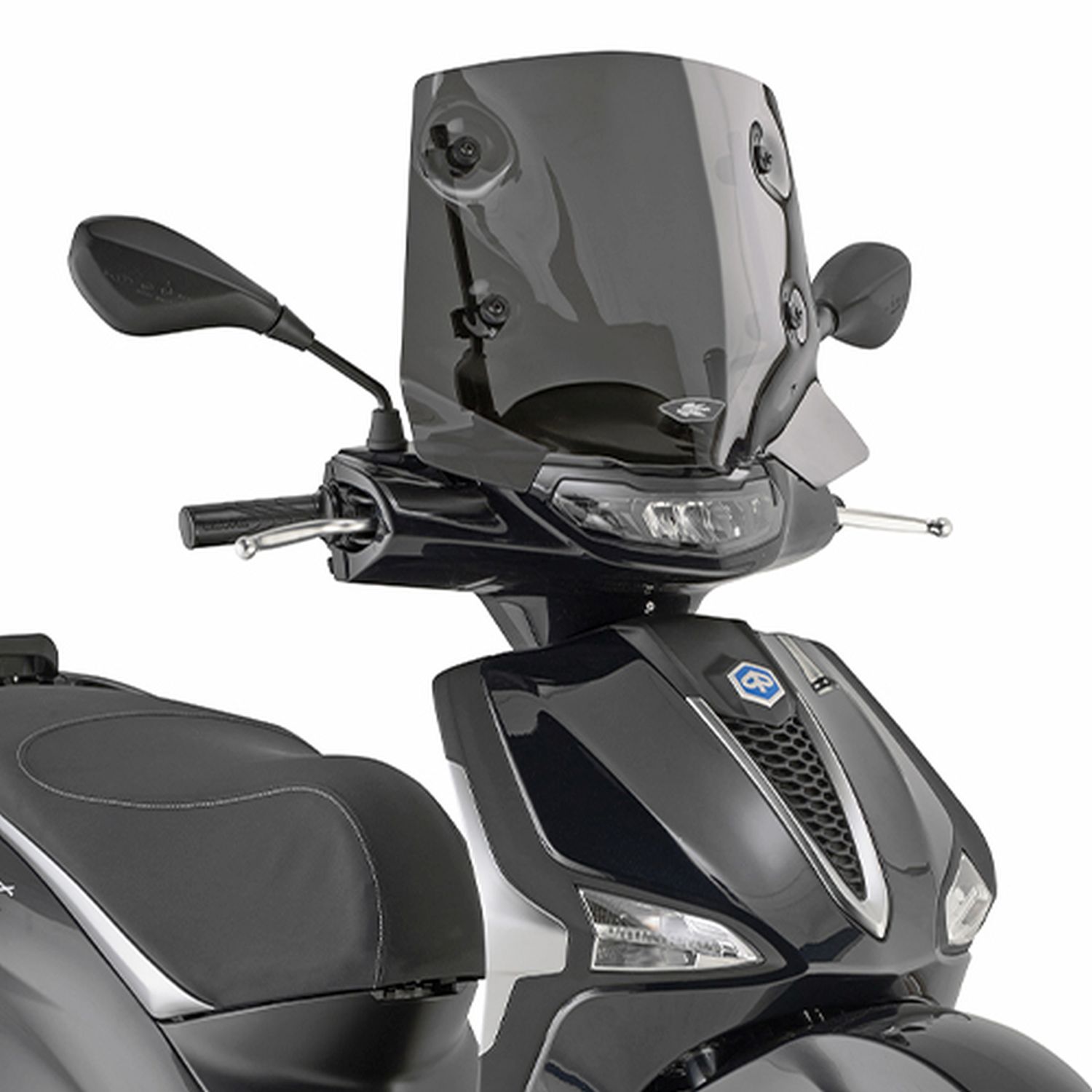 KAPPA SZYBA PIAGGIO LIBERTY 50 / 125 / 150 '25-'26 (26 X 41,5CM) PRZYCIEMNIANA - POTRZEBNE MOCOWANIE A5623AK