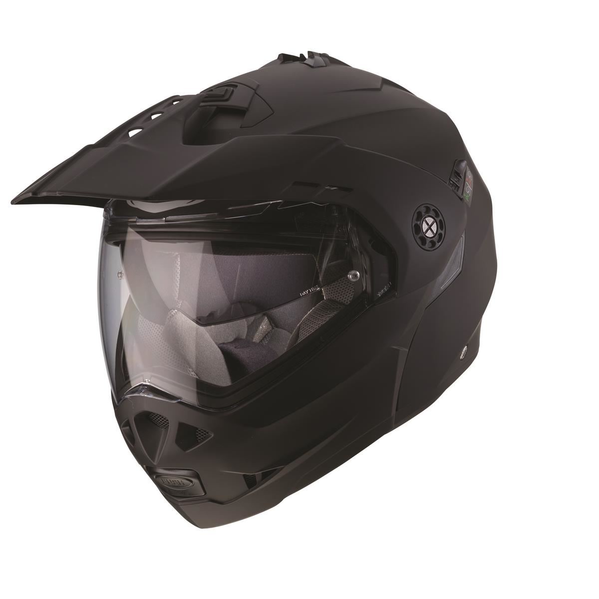 CABERG WYPRZEDAŻ KASK SZCZĘKOWY FLIP-UP ENDURO MODEL TOURMAX (PINLOCK) KOLOR CZARNY MAT (5/5 GWIAZDEK W TESTACH SHARP) (PINLOCK 