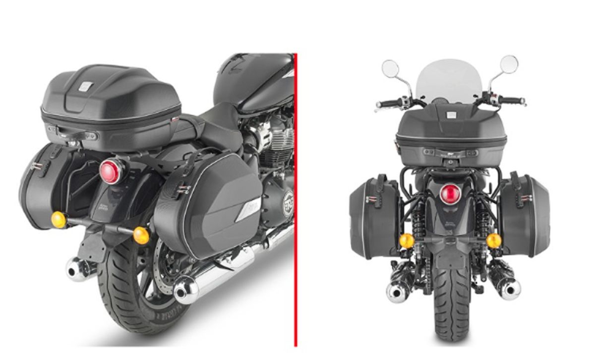 KAPPA STELAŻ KUFRÓW BOCZNYCH MONOKEY ROYAL ENFIELD SUPER METEOR 650 '23-'25, - RÓWNIEŻ POD KUFRY MONOKEY KMS K'MISSION ALU