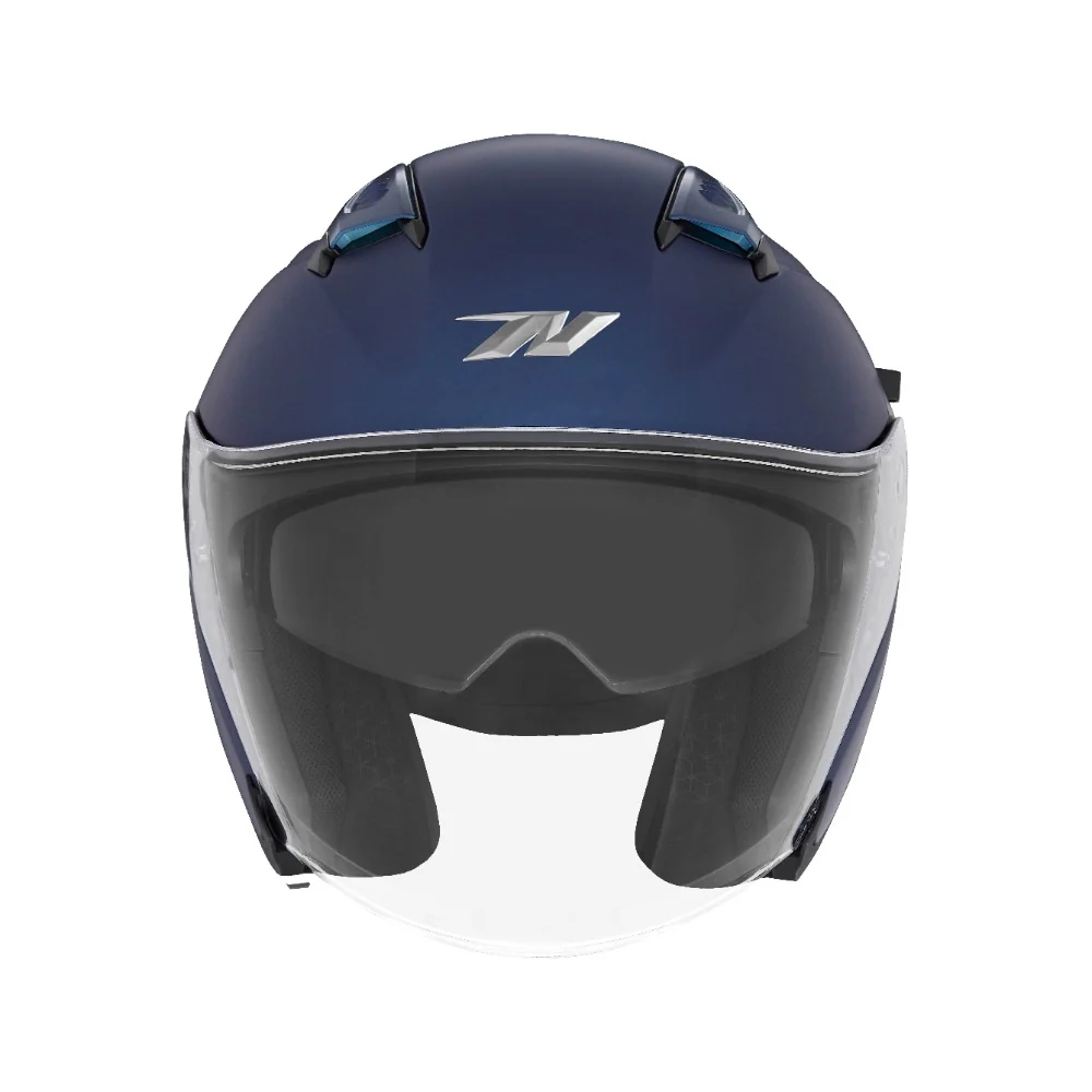 NOX KASK OTWARTY JET Z BLENDĄ N130 SOLID KOLOR NIEBIESKI MAT