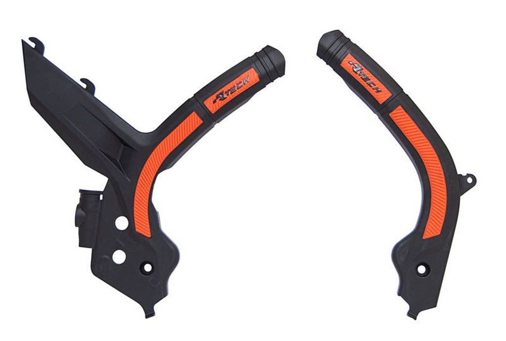 RACETECH (RTECH) OSŁONY RAMY (KOMPLET) BI-MATERIAL SUPER GRIP KTM SX 125/150/250 '19-'22, SXF 250/350/450 '19-'22, EXC/EXCF 150/