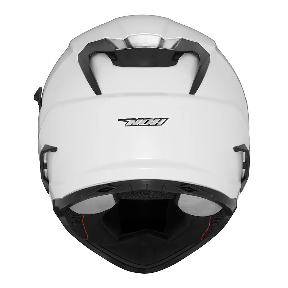 NOX KASK INTEGRALNY (FULL FACE) Z BLENDĄ N304S SOLID KOLOR BIAŁY POŁYSK