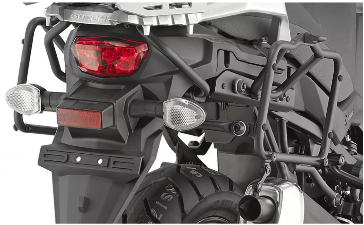 KAPPA STELAŻ KUFRÓW BOCZNYCH SZYBKIEGO MONTAŻU MONOKEY SUZUKI DL 650 V STROM '17-'24 - RÓWNIEŻ POD KUFRY MONOKEY KMS K'MISSION A