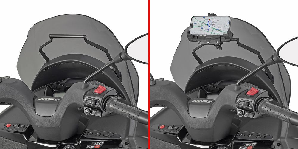KAPPA POPRZECZKA DO ZAMONTOWANIA TOREB I MOCOWAŃ GPS / SMARTPHONE PIAGGIO MP3 310 '25-,