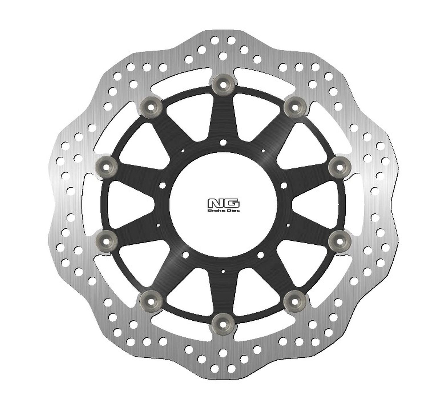 NG TARCZA HAMULCOWA PRZÓD HONDA VFR800F/VFR800X '19-20 (WERSJA BEZ ABS) (310X94X4,5MM) (5X6,5MM) WAVE PŁYWAJĄCA (ŚRODEK ALUMINIO