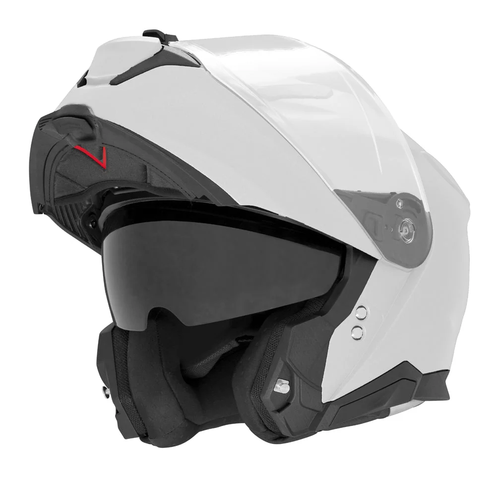 NOX KASK SZCZĘKOWY (FLIP-UP) Z BLENDĄ N967 SOLID KOLOR BIAŁY POŁYSK (PINLOCK DO TEGO MODELU - FILMPINLOCK30DKS166)