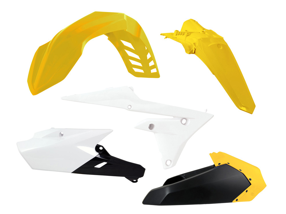 RACETECH (RTECH) KOMPLET PLASTIKÓW YAMAHA WRF 250 (15-19), WRF 450 (16-19) KOLOR BIAŁY CZARNY ŻÓŁTY LIMITED EDITION - WYPRZEDAŻ
