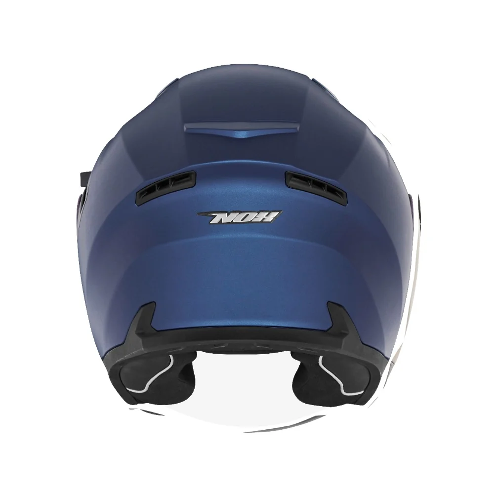 NOX KASK OTWARTY JET Z BLENDĄ N130 SOLID KOLOR NIEBIESKI MAT