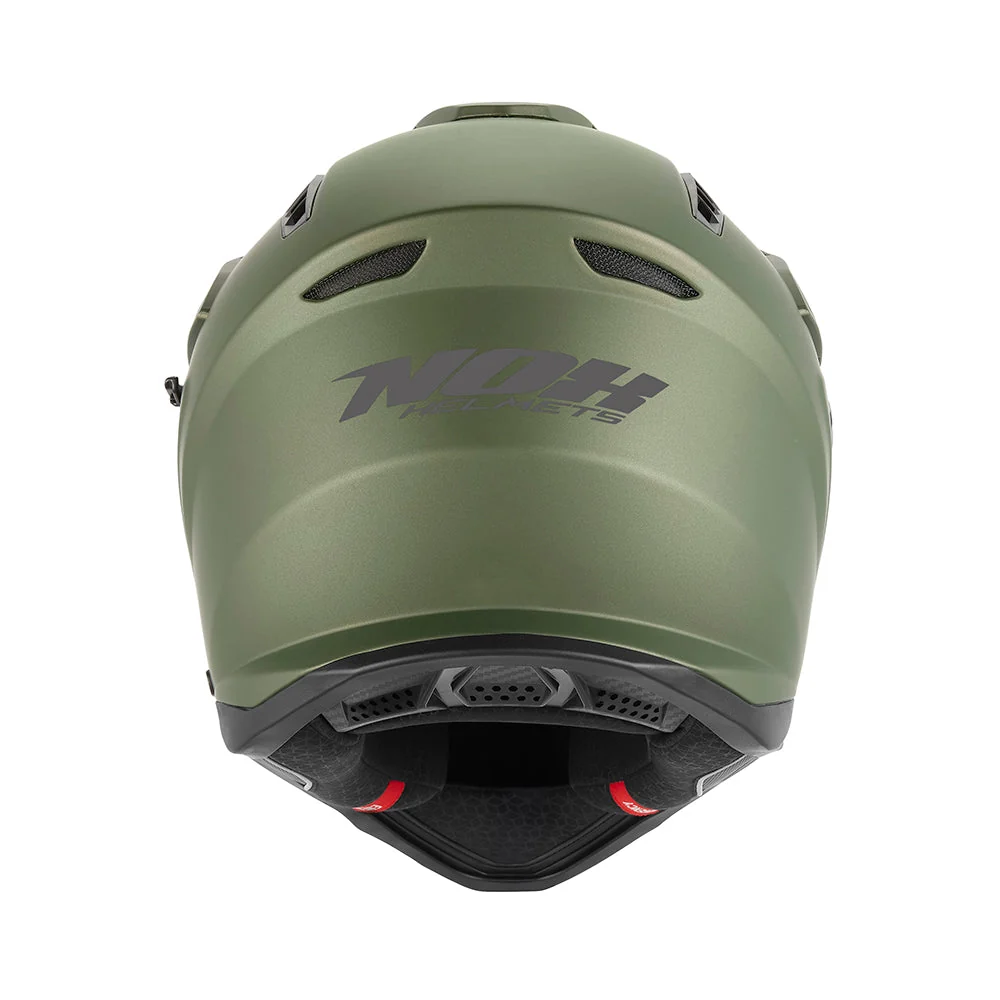 NOX KASK OFFROAD / TRAIL DUOSPORT (DUAL) N350 SOLID Z SZYBKĄ I BLENDĄ KOLOR ZIELONY (KHAKI) MAT