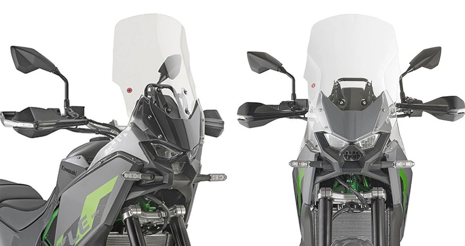 KAPPA 2026/07 SZYBA KAWASAKI KLE 500 / SE '26-, (46 X 39 CM) PRZEZROCZYSTA