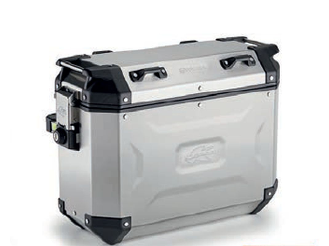 KAPPA KUFER BOCZNY 37L MONOKEY CAM SIDE KVG37A K'VOYAGER ALUMINIOWY PRAWY KOLOR SREBRNY