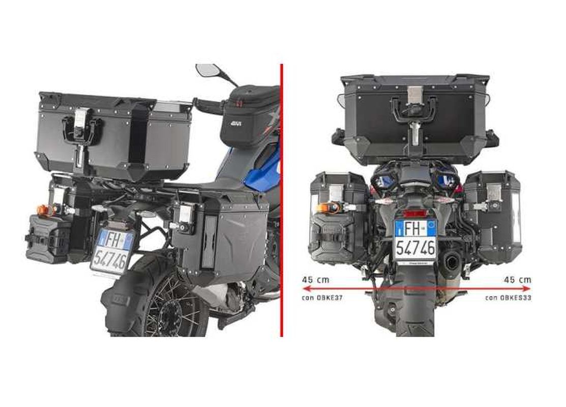 KAPPA STELAŻ KUFRÓW BOCZNYCH MONOKEY CAM SIDE BMW R 1300 GS '24-'25 - POD KUFRY KVG K'VOYAGER ALU - PRAWY KVGS33 WCIĘTY