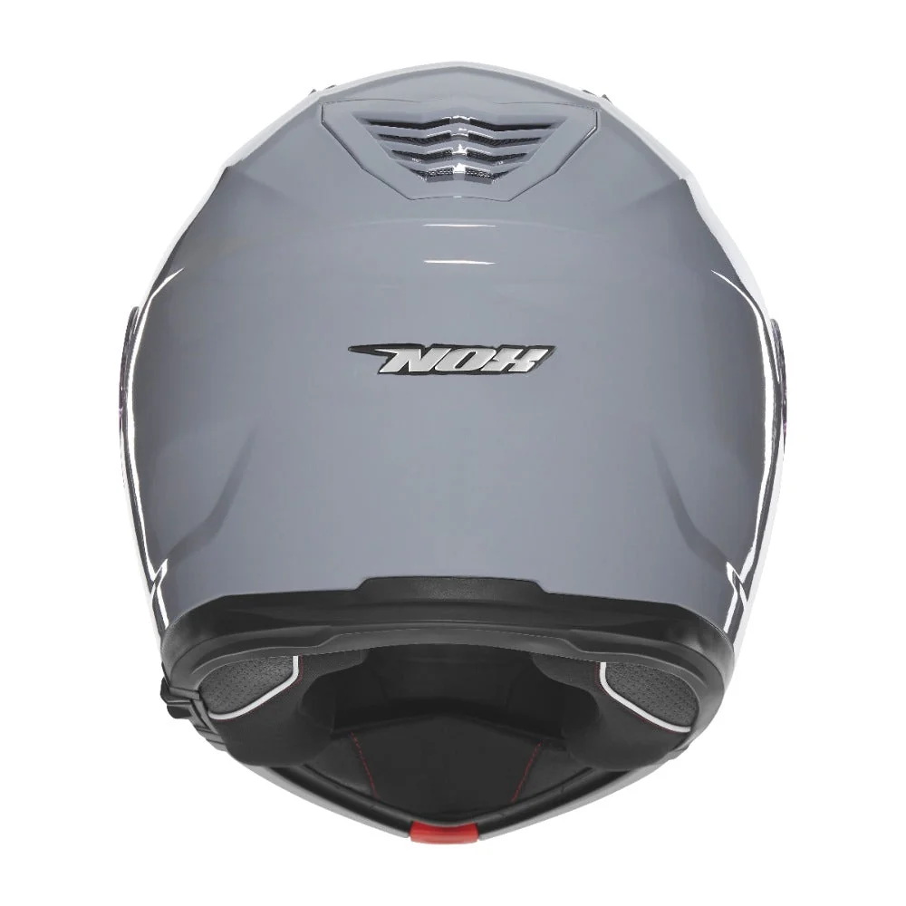 NOX PROMOCJA KASK SZCZĘKOWY (FLIP-UP) Z BLENDĄ N968 SOLID KOLOR SZARY POŁYSK