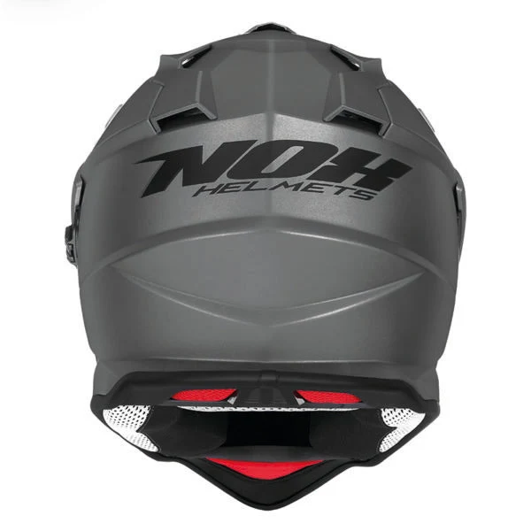 NOX KASK OFFROAD / TRAIL DUOSPORT (DUAL) N312 SOLID Z SZYBKĄ I BLENDĄ KOLOR TYTANOWT MAT