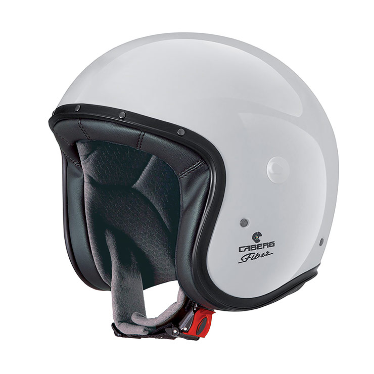CABERG KASK OTWARTY JET MODEL FREERIDE X SOLID KOLOR BIAŁY POŁYSK (WIZJER Z ZESTAWIE)