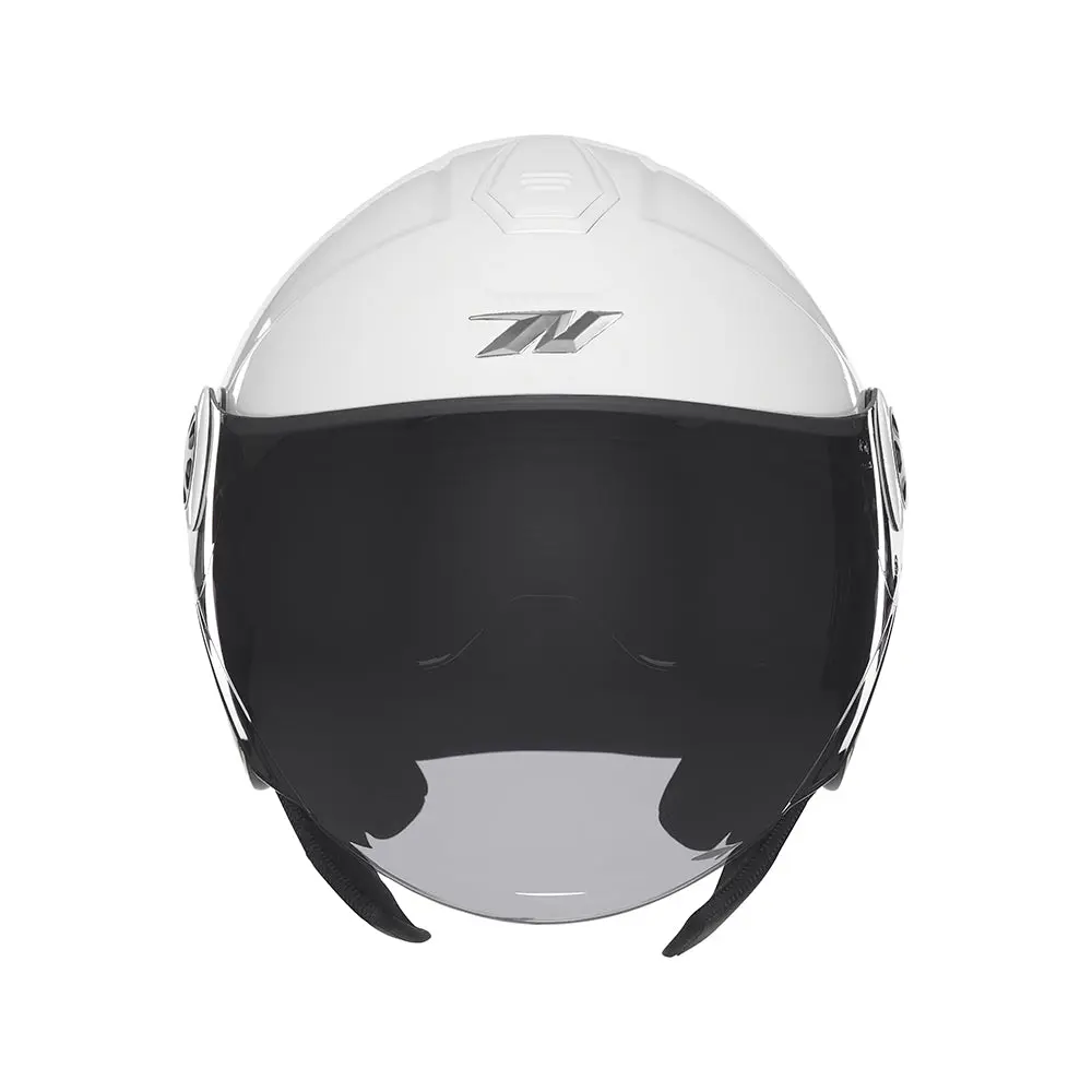 NOX KASK OTWARTY JET Z BLENDĄ N182 SOLID KOLOR BIAŁY POŁYSK