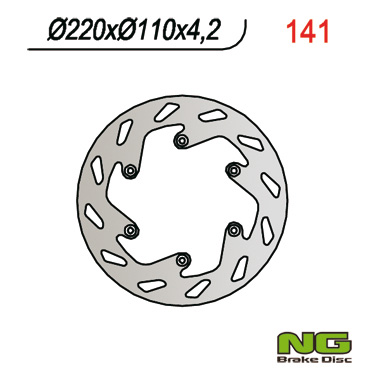 NG TARCZA HAMULCOWA TYŁ KTM / HUSABERG (220X110X4,2) (NG141; NG129; NG9141)