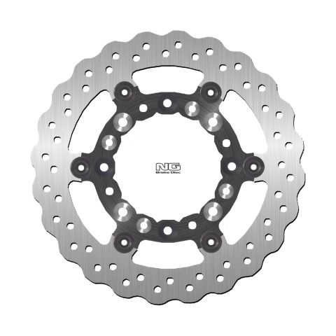 NG TARCZA HAMULCOWA PRZÓD KAWASAKI KDX 125 '90-03, KLX 250 '09-14, KLX 650 '93-14 ( 250X100X3MM) (4 OTWORY) WAVE PŁYWAJĄCA