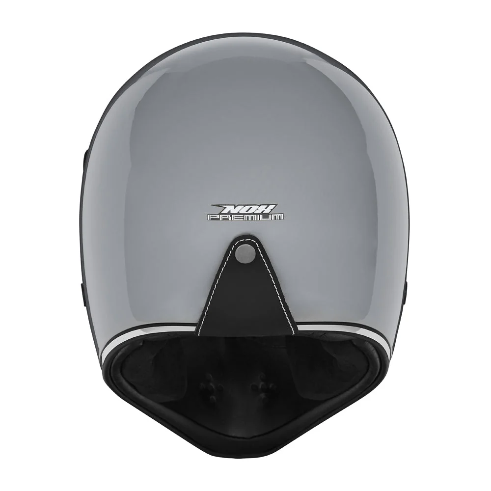 NOX PREMIUM KASK INTEGRALNY (FULL FACE) SEVENTY II SOLID KOLOR SZARY POŁYSK