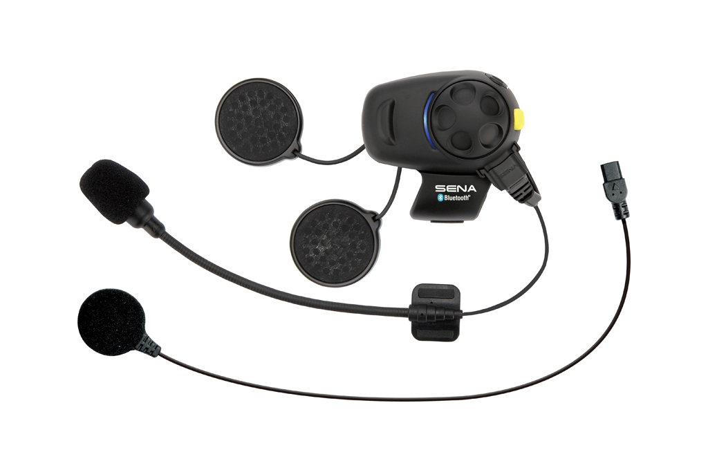 SENA INTERKOM MOTOCYKLOWY SMH5FM BLUETOOTH 3.0 DO 700M Z RADIEM FM ORAZ UNIWERSALNYM ZESTAWEM MIKROFONÓW (1 ZESTAW) (EL) - ZASTĘ