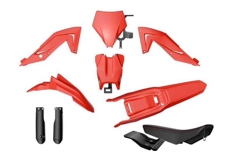 RACETECH (RTECH) KOMPLET PLASTIKÓW Z OSŁONAMI TELESKOPÓW I SIEDZENIEM TALARIA STING MX4 / MX5 / TL 4000 / 5500 '23-'25 KOLOR CZE