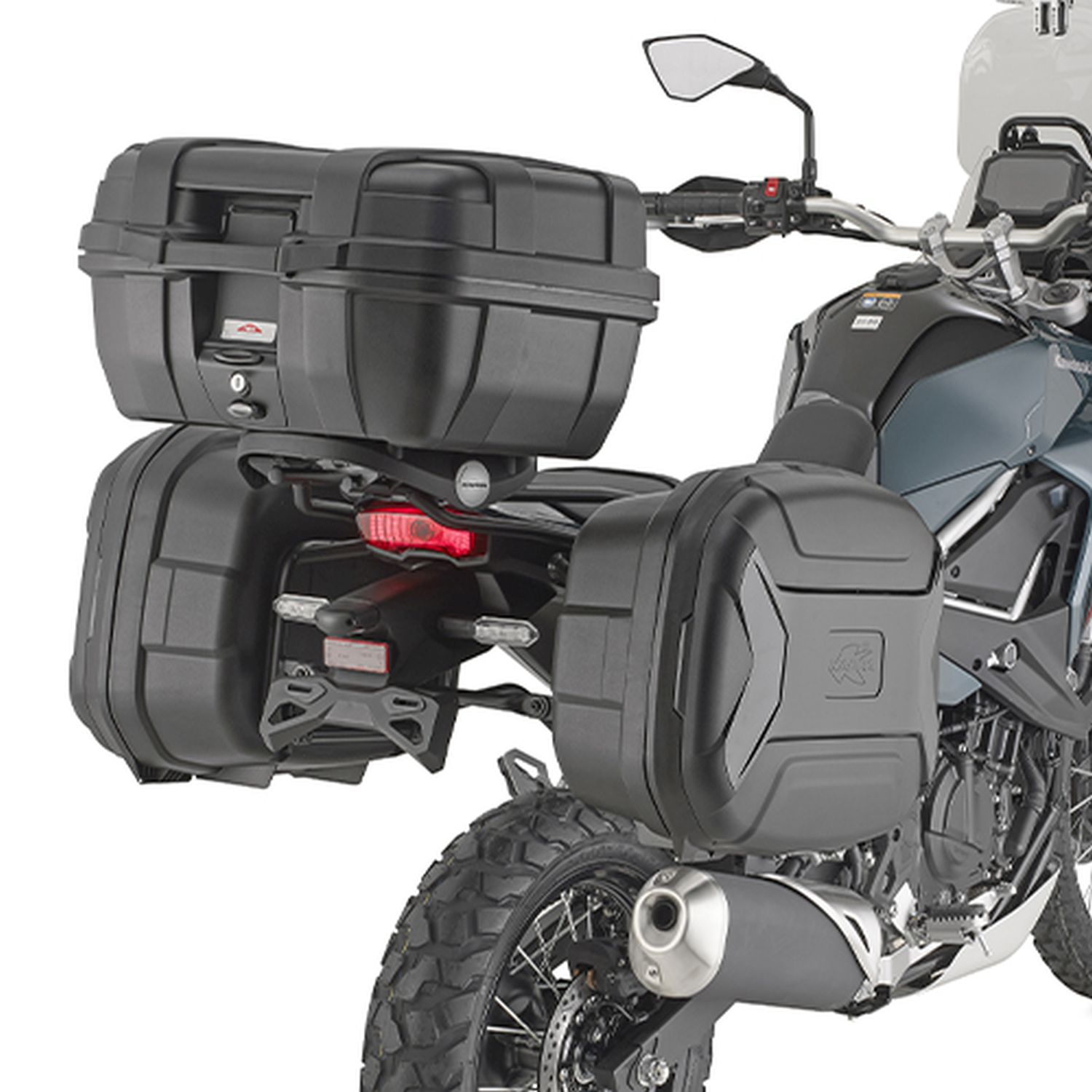 KAPPA 2026/07 STELAŻ KUFRÓW BOCZNYCH MONOKEY KAWASAKI KLE 500 / SE '26-, - RÓWNIEŻ POD KUFRY MONOKEY KMS K'MISSION ALU
