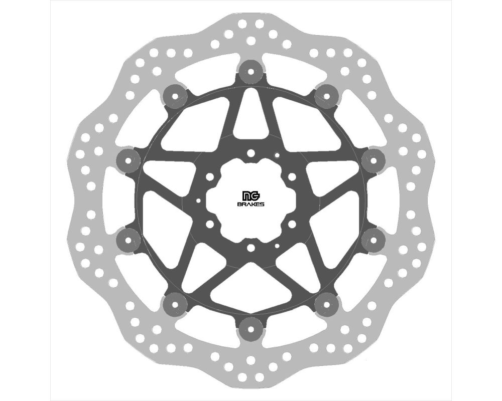 NG TARCZA HAMULCOWA PRZÓD HONDA XL 750 TRANSALP '23-'25 , (310X62X4,5MM) (6X6,25MM) WAVE (ŚRODEK ALUMINIOWY)