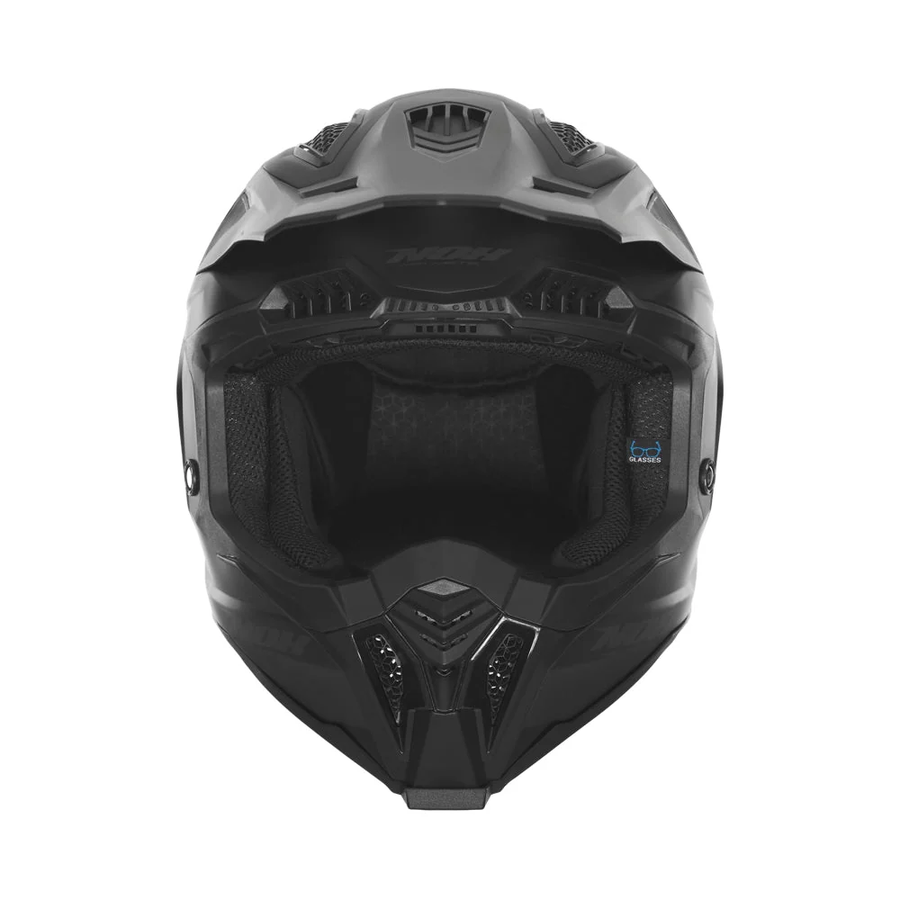 NOX KASK OFF ROAD / CROSS N634 SOLID KOLOR CZARNY MAT